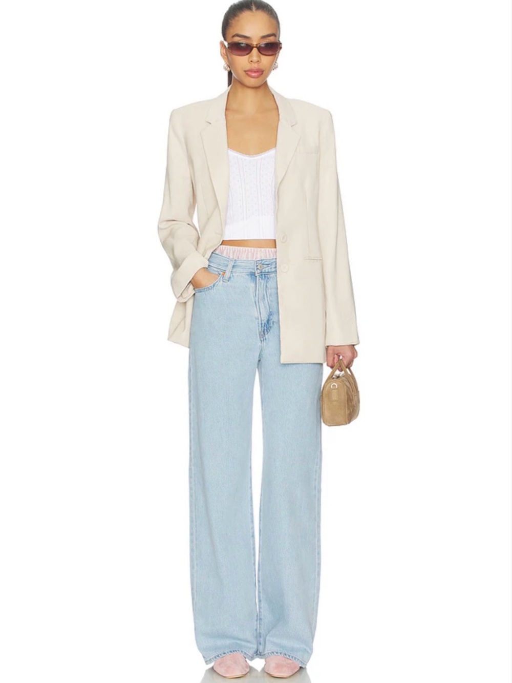 Levi’s Rib cage Wide Leg Light Blue Women's Jeans 26x 34